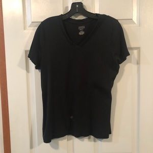 Basic black v-neck